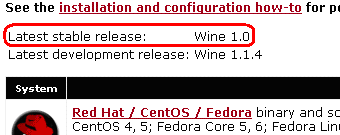 Installing Wine